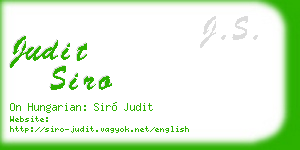 judit siro business card